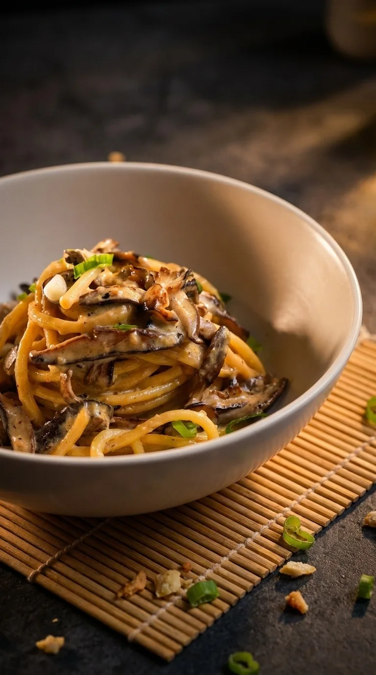 30-Minute Miso Mushroom Bucatini: A Quick Delight