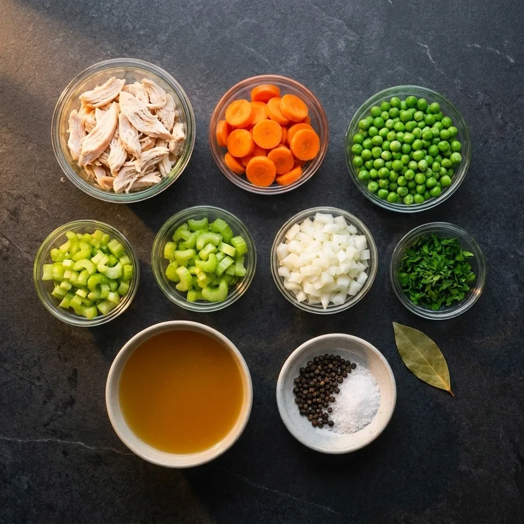 Ingredients for Anti Inflammatory Turmeric Chicken Soup {Whole30 + Paleo + GF}