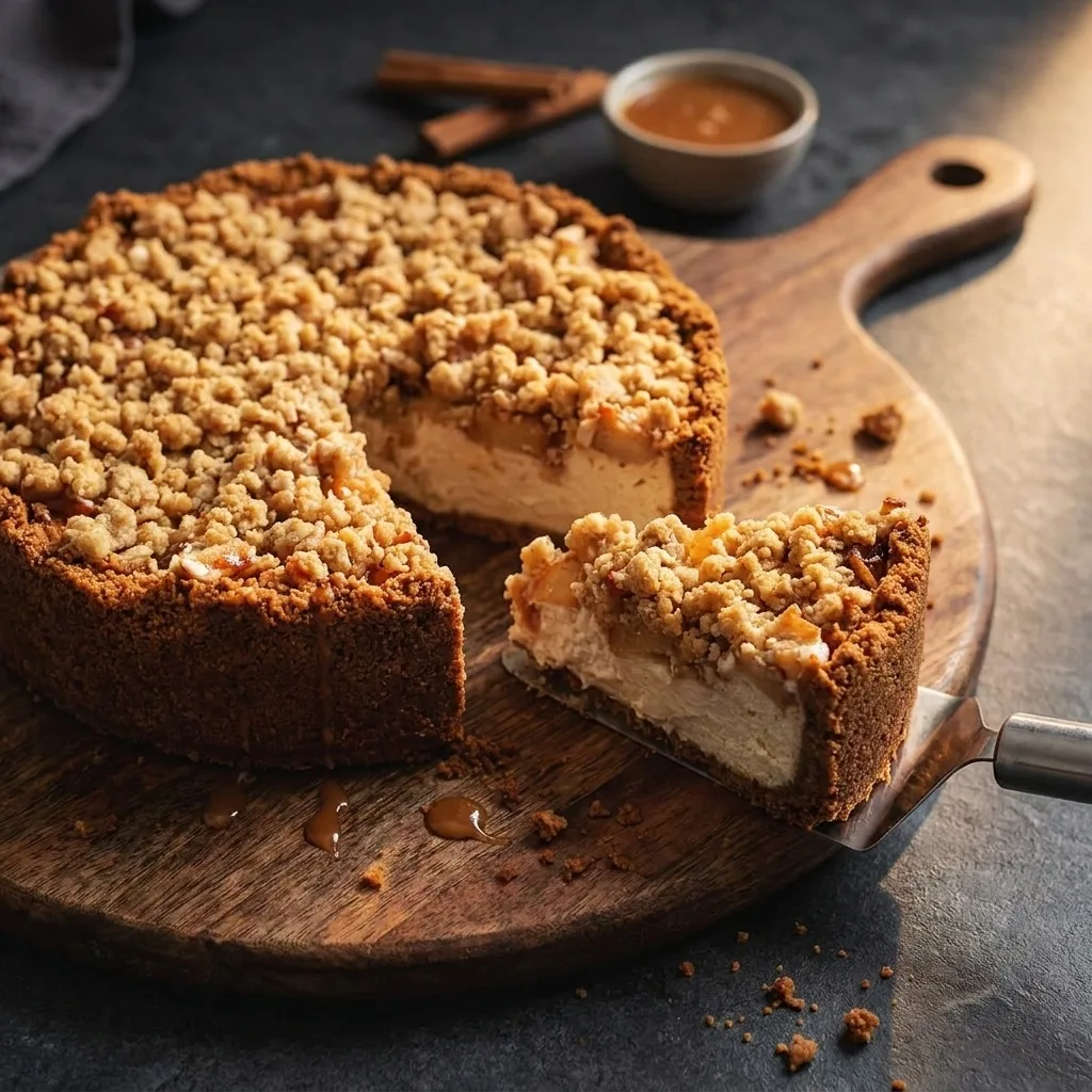 Apple Crumble Cheesecake: A Irresistible Delight