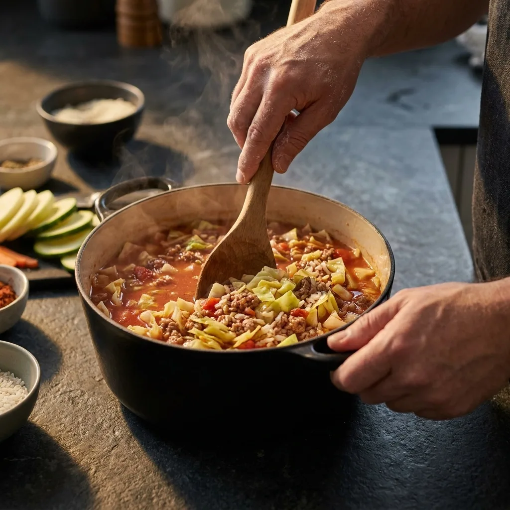 Cabbage Roll Soup zubereiten: Schritt 3
