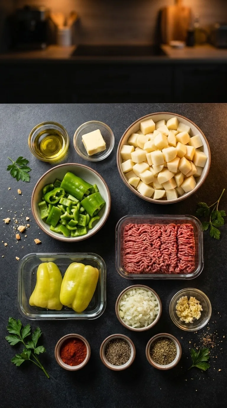 Cheesy One Pot Beef and Potatoes Rezept Cheesy One Pot Beef and Potatoes – Einfaches Rezept Schritt für Schritt
