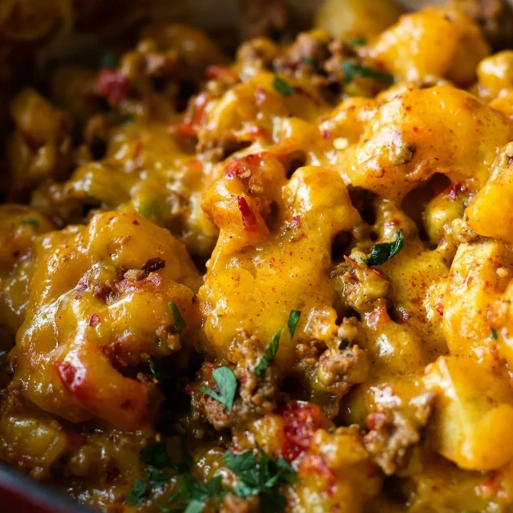 Cheesy One Pot Beef and Potatoes – Schritt 4 Cheesy One Pot Beef and Potatoes zubereiten: Schritt 4