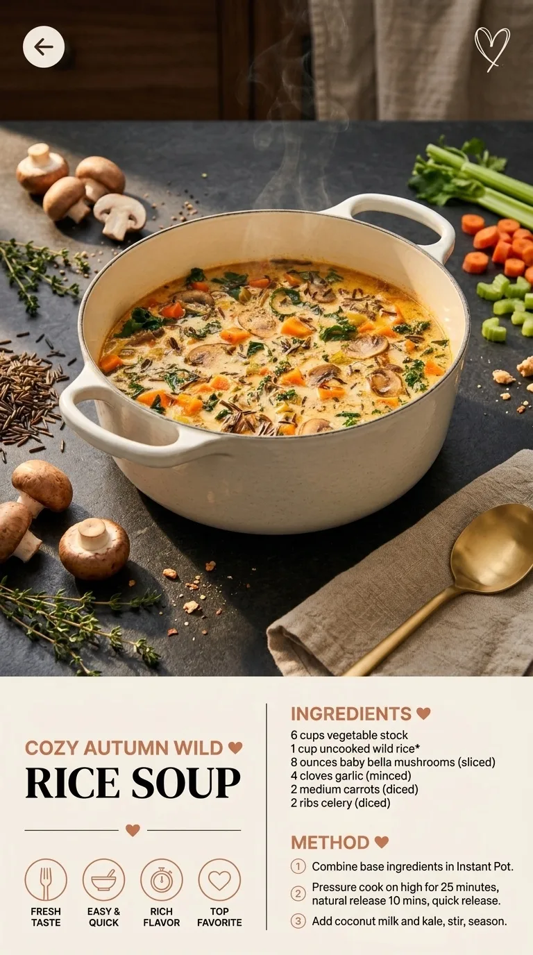 Cozy Autumn Wild Rice Soup: Warm Up Your Fall Evenings - Auf Pinterest merken