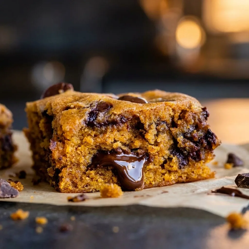Fudgy Pumpkin Chocolate Chip Bars (Pumpkin Blondies) – Schritt 3 Fudgy Pumpkin Chocolate Chip Bars (Pumpkin Blondies) zubereiten: Schritt 3