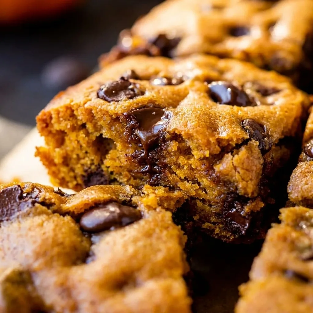 Fudgy Pumpkin Chocolate Chip Bars (Pumpkin Blondies) – Schritt 4 Fudgy Pumpkin Chocolate Chip Bars (Pumpkin Blondies) zubereiten: Schritt 4