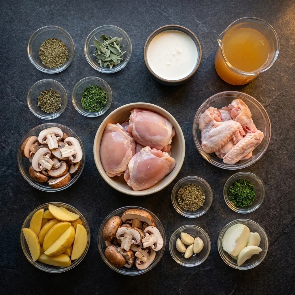Herb Roasted Chicken in Creamy White Wine Sauce – Schritt 2 Herb Roasted Chicken in Creamy White Wine Sauce zubereiten: Schritt 2