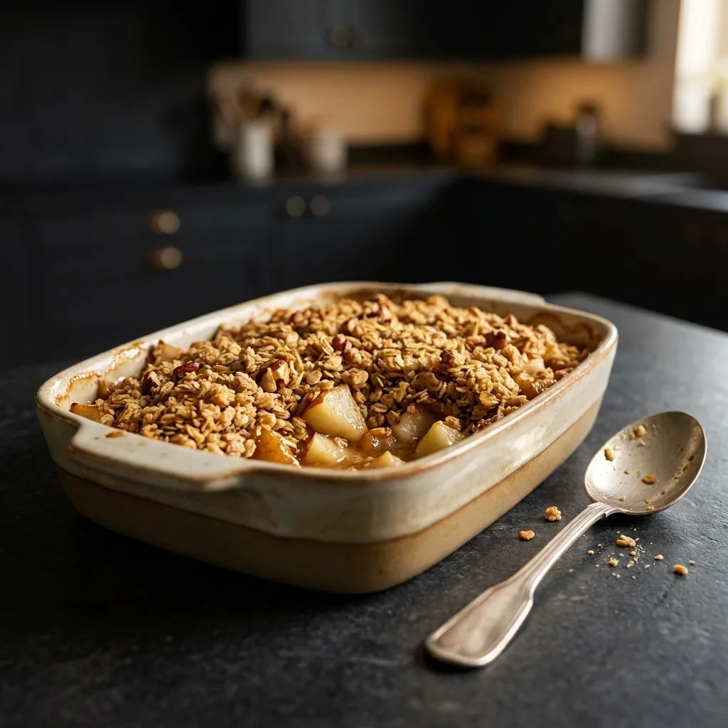 Pear & Apple Breakfast Crumble Rezept Pear & Apple Breakfast Crumble – Einfaches Rezept Schritt für Schritt