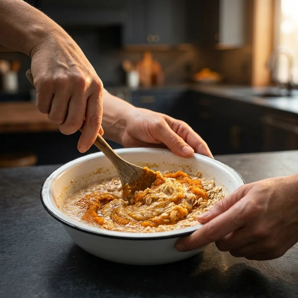 Pumpkin Baked Oatmeal – Schritt 2 Pumpkin Baked Oatmeal zubereiten: Schritt 2
