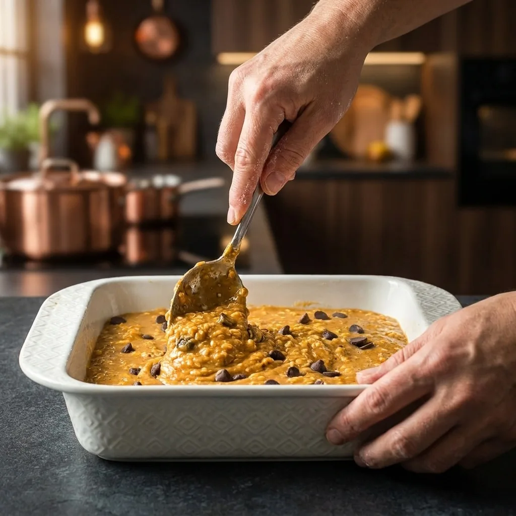 Pumpkin Baked Oatmeal – Schritt 3 Pumpkin Baked Oatmeal zubereiten: Schritt 3