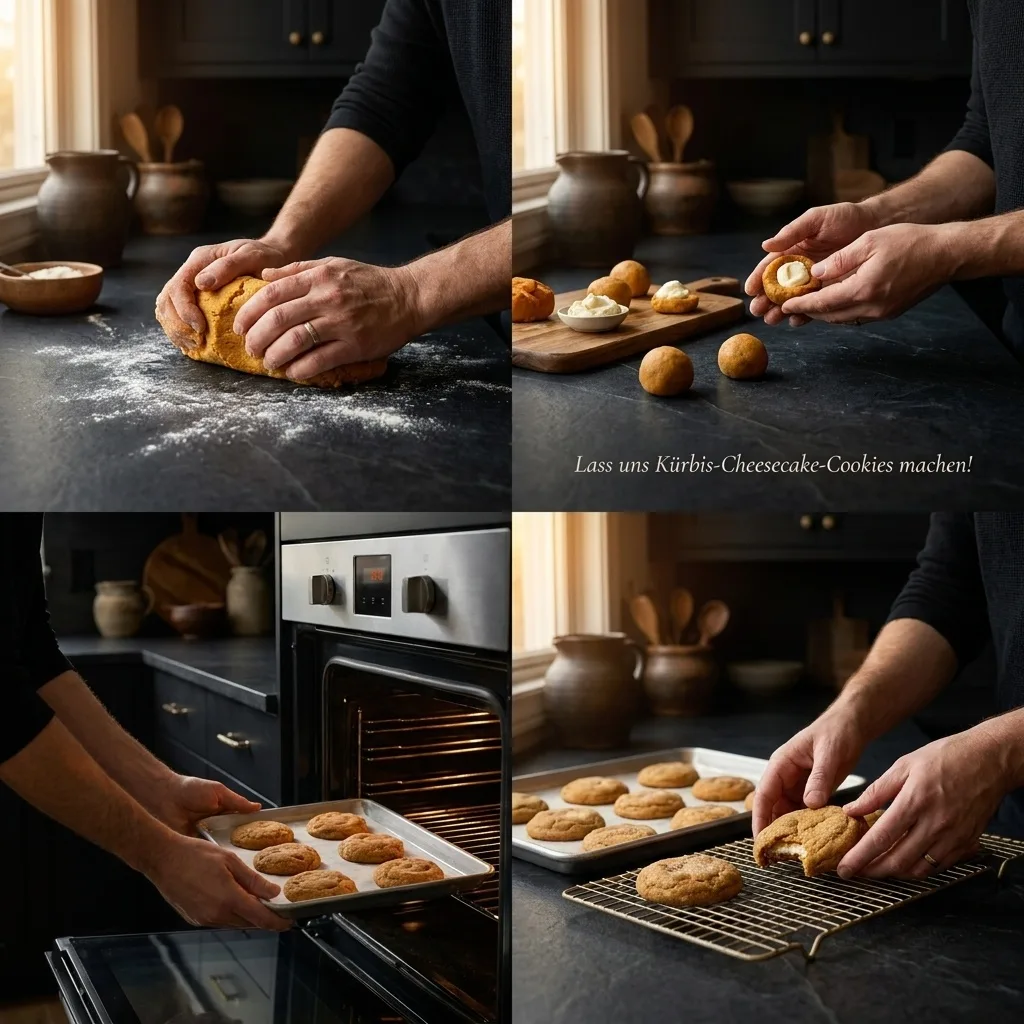 Pumpkin Cheesecake Cookies – Schritt 3 Pumpkin Cheesecake Cookies zubereiten: Schritt 3