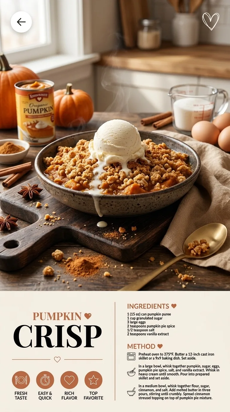 Pumpkin Crisp: An Irresistible Autumn Delight - Auf Pinterest merken