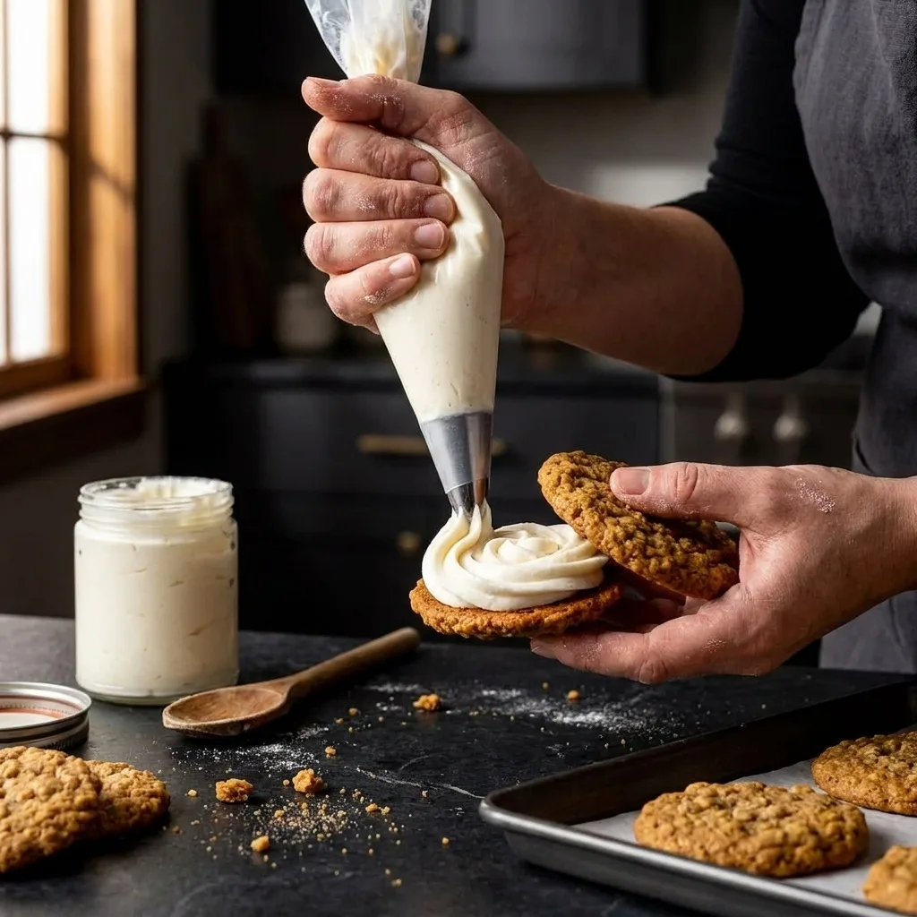 Pumpkin Oatmeal Cream Pies – Schritt 2 Pumpkin Oatmeal Cream Pies zubereiten: Schritt 2