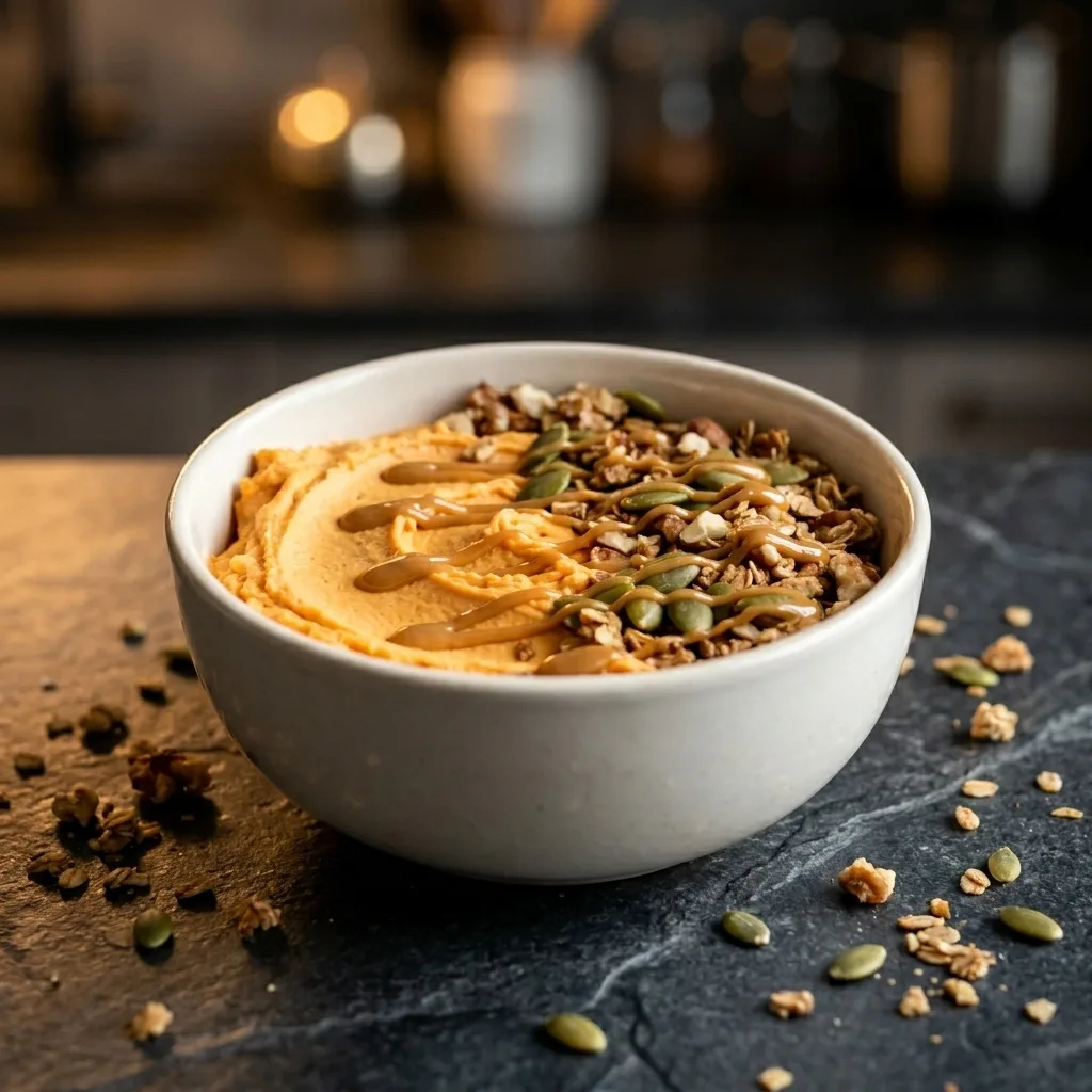 Pumpkin Whipped Cottage Cheese Breakfast Bowl Recipe