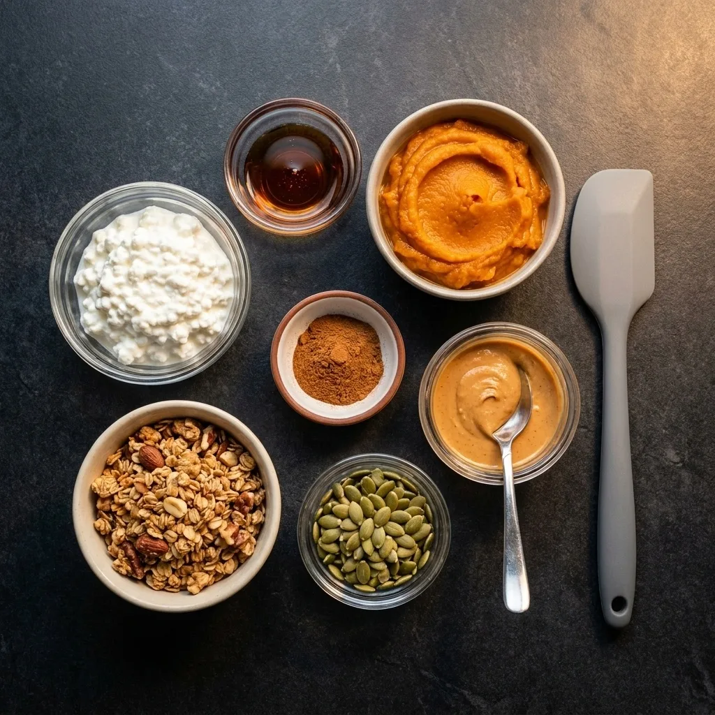 Pumpkin Whipped Cottage Cheese Breakfast Bowl – Schritt 2 Pumpkin Whipped Cottage Cheese Breakfast Bowl zubereiten: Schritt 2