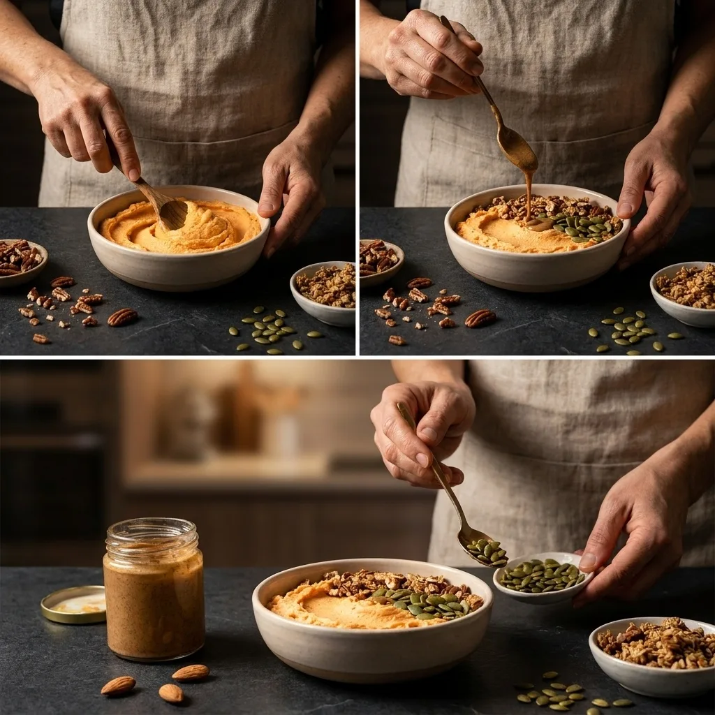 Pumpkin Whipped Cottage Cheese Breakfast Bowl – Schritt 3 Pumpkin Whipped Cottage Cheese Breakfast Bowl zubereiten: Schritt 3