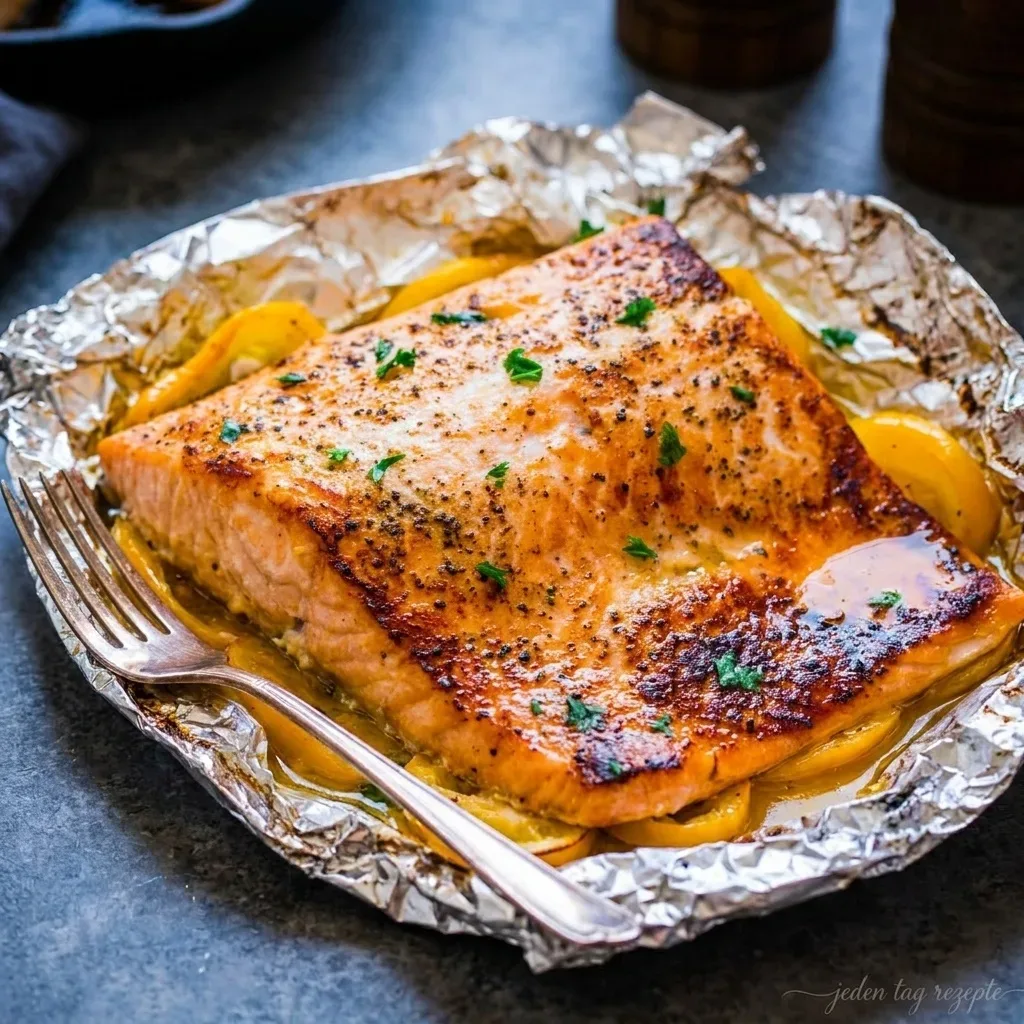 Sheet Pan Lemon Garlic Butter Salmon