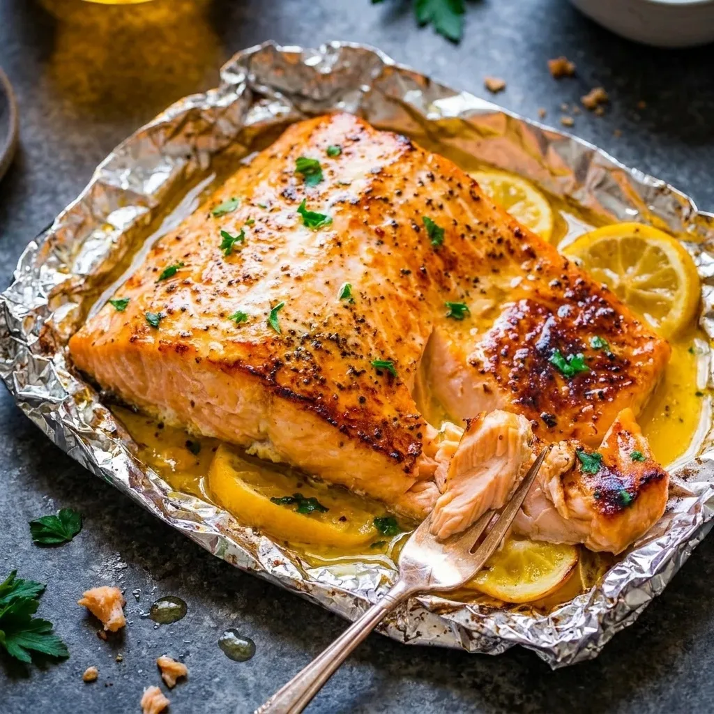 Lass uns Sheet Pan Lemon Garlic Butter Salmon zubereiten! - Sheet Pan Lemon Garlic Butter Salmon