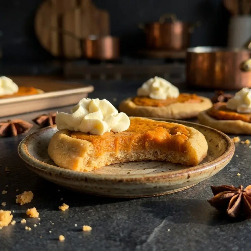 Vegan Pumpkin Pie Cookies - Autumn's Sweet Delight