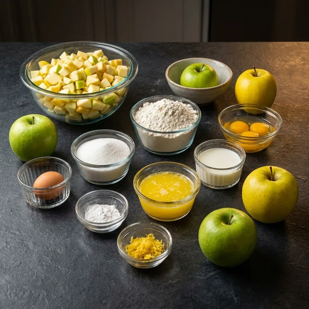 📋 Italian Apple Cake – Schritt 2 📋 Italian Apple Cake zubereiten: Schritt 2