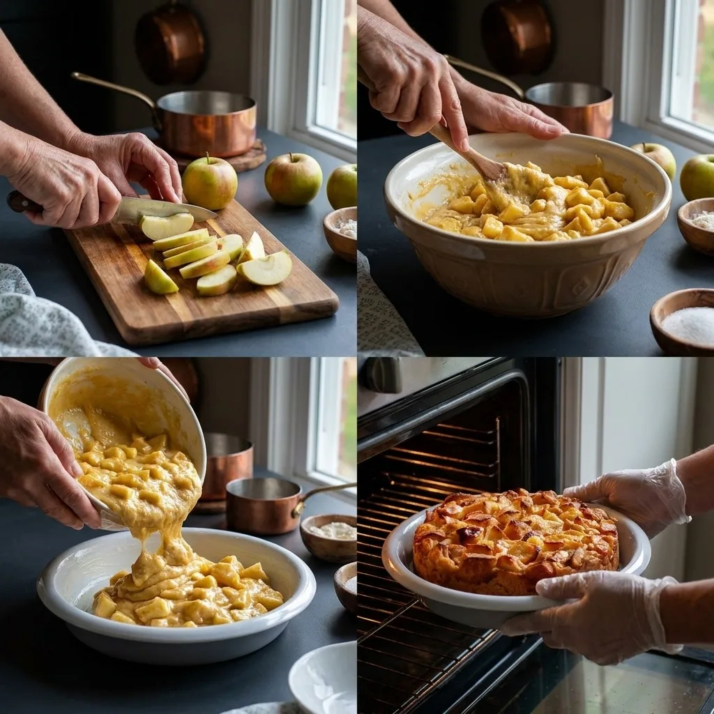 📋 Italian Apple Cake – Schritt 3 📋 Italian Apple Cake zubereiten: Schritt 3